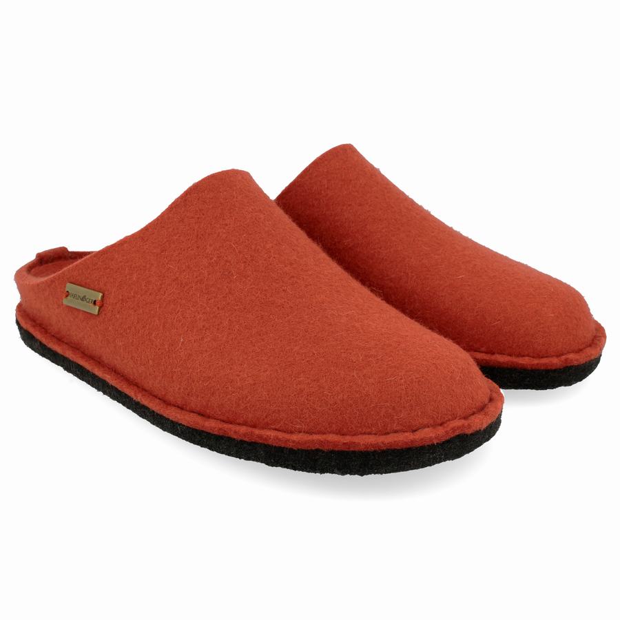 Haflinger Soft Novelty Tofflor Herr Orange | TAF9384IB